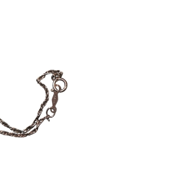 Amber Pendent on Sterling Silver Necklace 27" - Picture 3 of 5